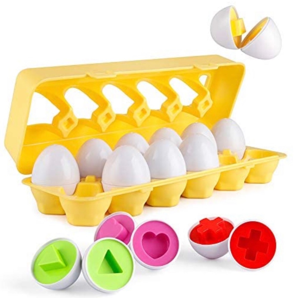 Matching Egg Color & Shape Sorter Puzzle BNWT 3&up